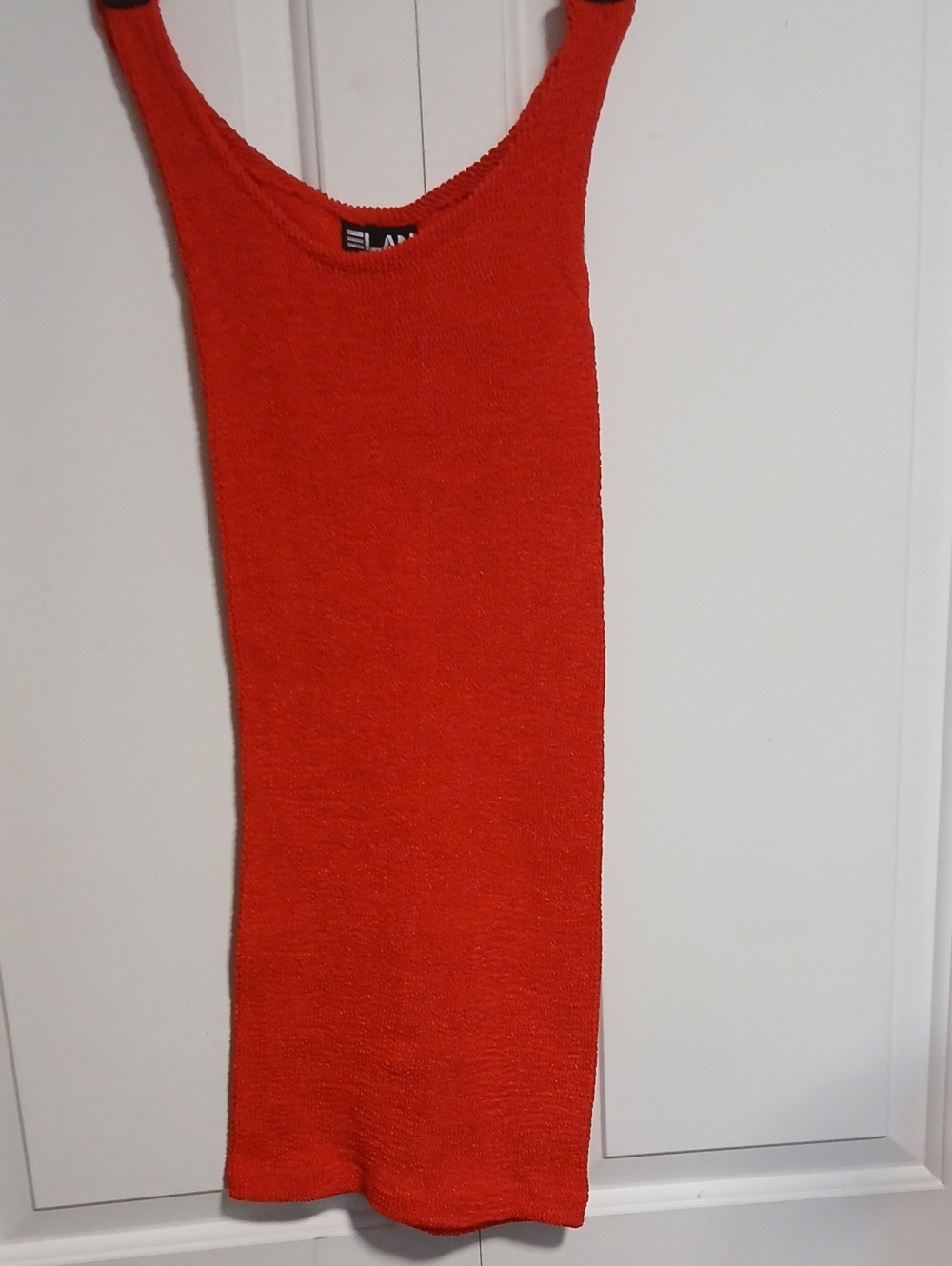 Elan Bright Red Sleeveless Knit Dress
